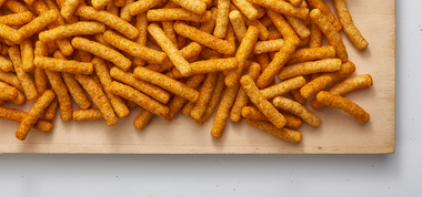 new barbecue puffs on a wooden board