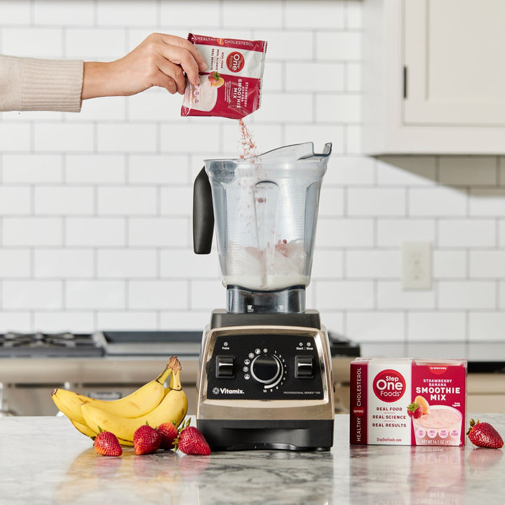 Step-One-Foods-Cholesterol-Lowering -Strawberry-Smoothie-Mix-Blender