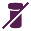 Pill bottle crossed out