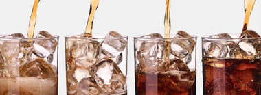 Soda Pouring Into Glass 
