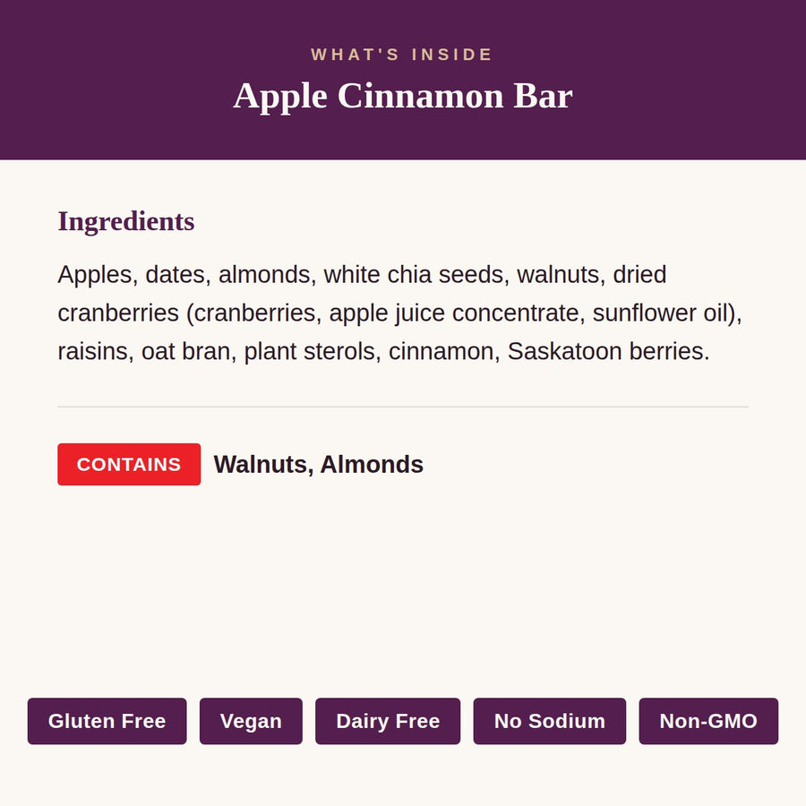 Apple Cinnamon Bar