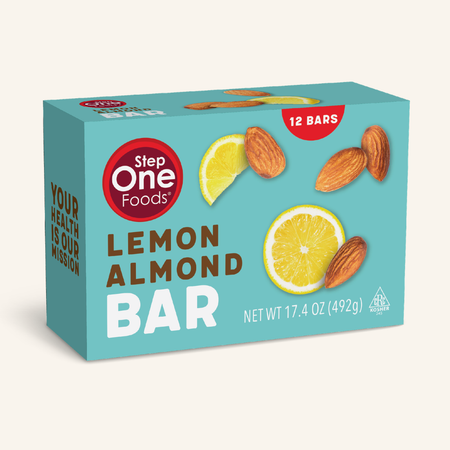 Cholesterol Lowering Bar, Lemon Almond | Step One Foods