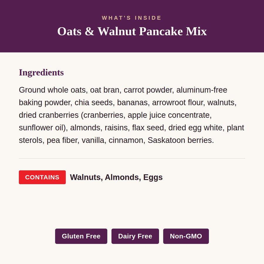 Oats & Walnut Pancake Mix
