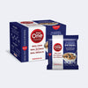 Front view of the Blueberry Oatmeal Box of 12 and a single package 